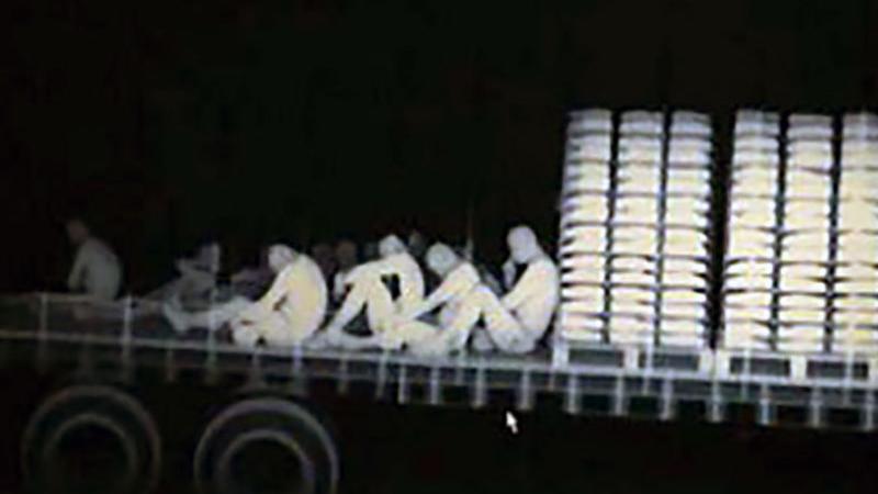18 migrants found in chilly semi-truck trailer at border checkpoint south of Tucson
